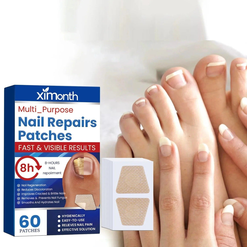 Regenerating Nail Repair Patches – Overnight Care, Plant-Based & 60-Pack