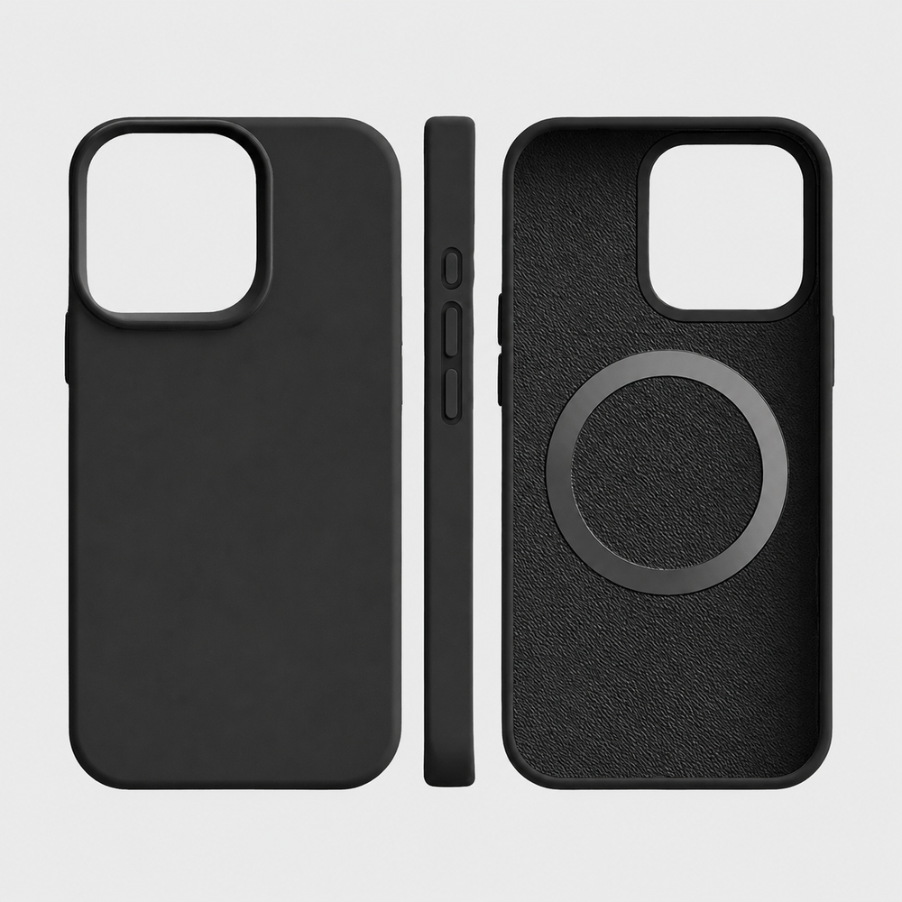 Phone Case Magnetic Silicone Wireless Charging Protective Cover