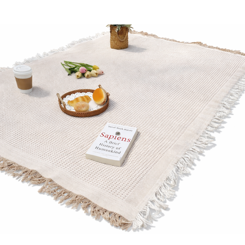 Picnic Blanket – 180×180cm Waterproof Polyester, Foldable & Machine Washable