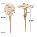 Picnic Table Wine Holder Outdoor Spike Stand Snack Surface