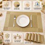PlaciMat | Heat-Resistant PVC Placemats | Washable & Non-Slip Table Mats