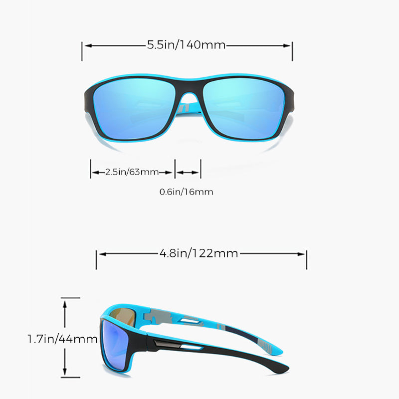 Unisex Photochromic Sports Sunglasses – Polarized UV400, TR90 Frame & Shatterproof