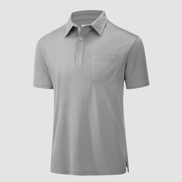 Polo Shirts for Men Short Sleeve  Golf Shirts Quick Dry with Pocket 0