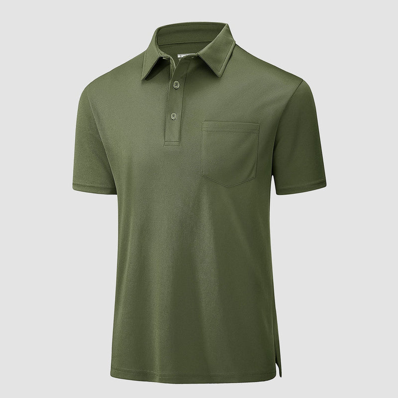 Polo Shirts for Men Short Sleeve  Golf Shirts Quick Dry with Pocket 12