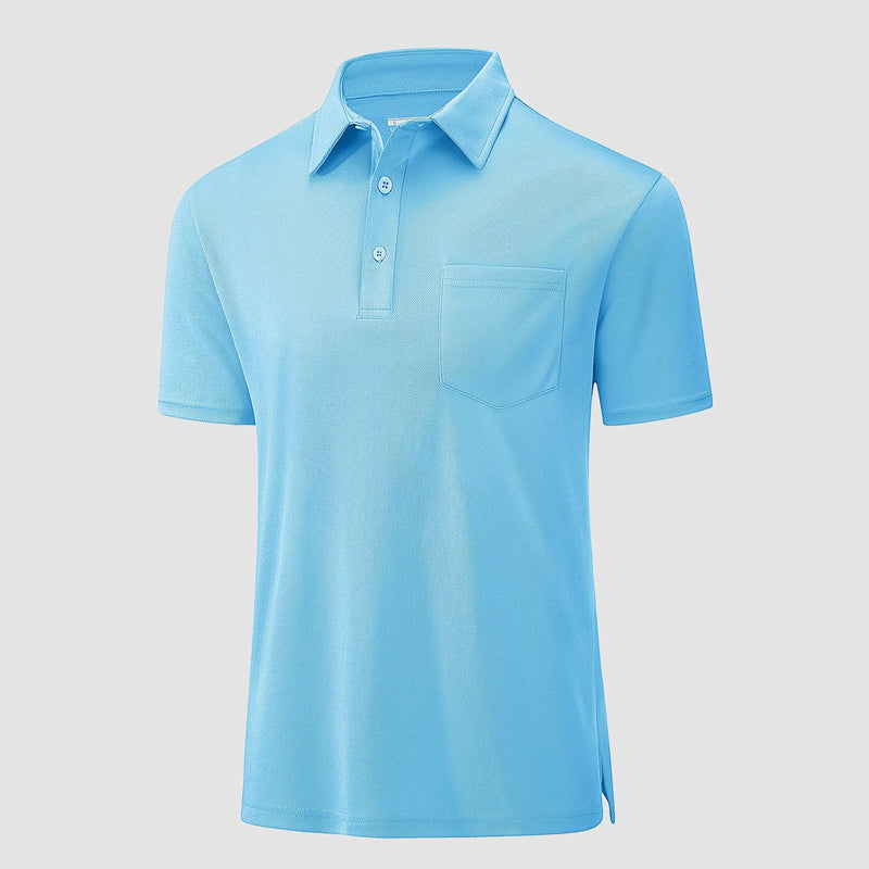 Polo Shirts for Men Short Sleeve  Golf Shirts Quick Dry with Pocket 13