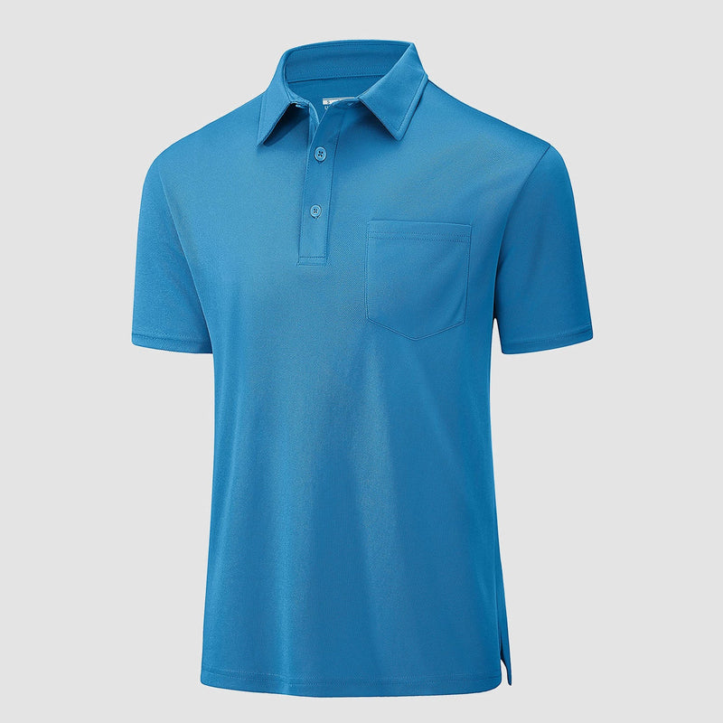 Polo Shirts for Men Short Sleeve  Golf Shirts Quick Dry with Pocket 15