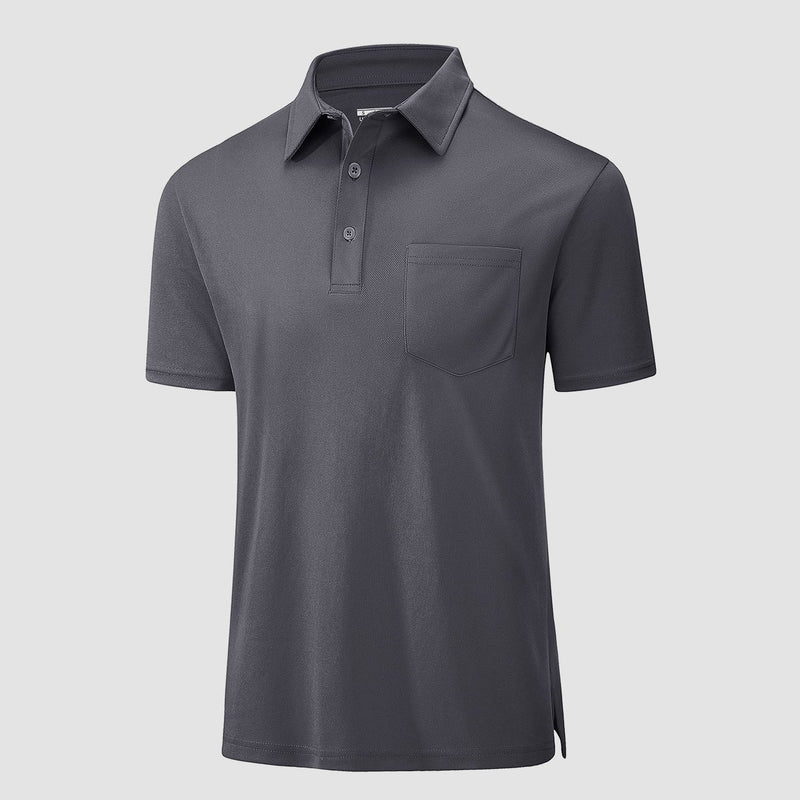 Polo Shirts for Men Short Sleeve  Golf Shirts Quick Dry with Pocket 17