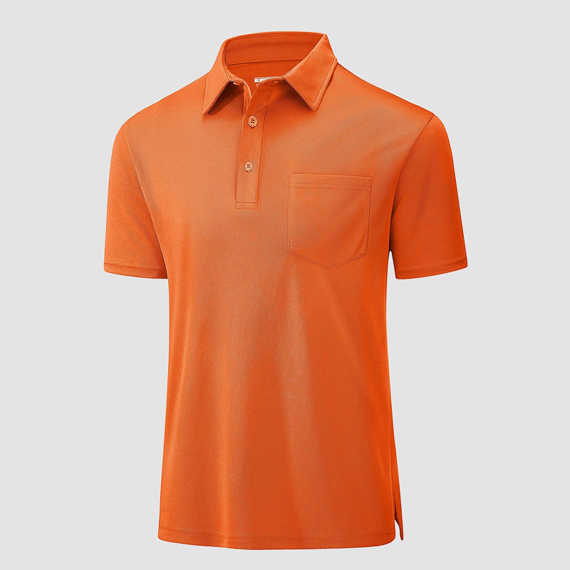 Polo Shirts for Men Short Sleeve  Golf Shirts Quick Dry with Pocket 18