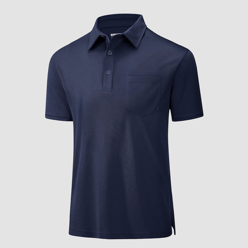Polo Shirts for Men Short Sleeve  Golf Shirts Quick Dry with Pocket 5