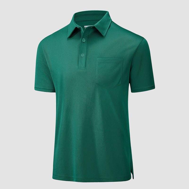 Polo Shirts for Men Short Sleeve  Golf Shirts Quick Dry with Pocket 7