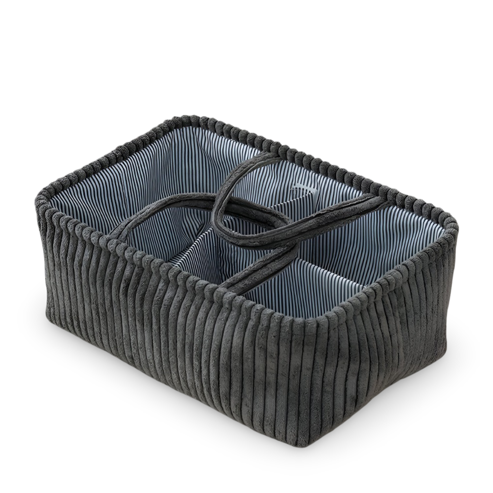 Optimized Product Title: **Vielseitiger Polyester Aufbewahrungskorb mit Fächern – Ideal für Ordnung und Organisation** 

This title includes keywords that enhance searchability while clearly describing the product's features and benefits.