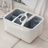 Optimized Product Title: **Vielseitiger Polyester Aufbewahrungskorb mit Fächern – Ideal für Ordnung und Organisation** 

This title includes keywords that enhance searchability while clearly describing the product's features and benefits.