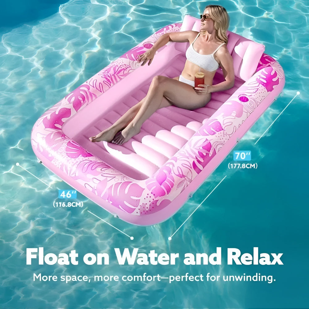 Inflatable Pool Float – Outdoor Lounge Mattress & Camping Bed
