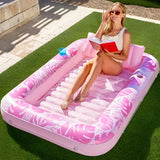 Inflatable Pool Float – Outdoor Lounge Mattress & Camping Bed