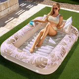 Inflatable Pool Float – Outdoor Lounge Mattress & Camping Bed