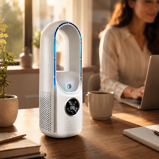Bladeless Portable Air Conditioner – Quiet Cooling & Tower Design