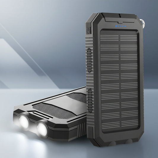 Solar Power Bank – 20000mAh Capacity, Waterproof & Portable