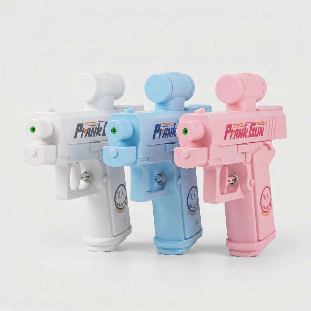 Reverse-Nozzle Prank Water Gun – Manual Pump, 3-Pack & Compact Design