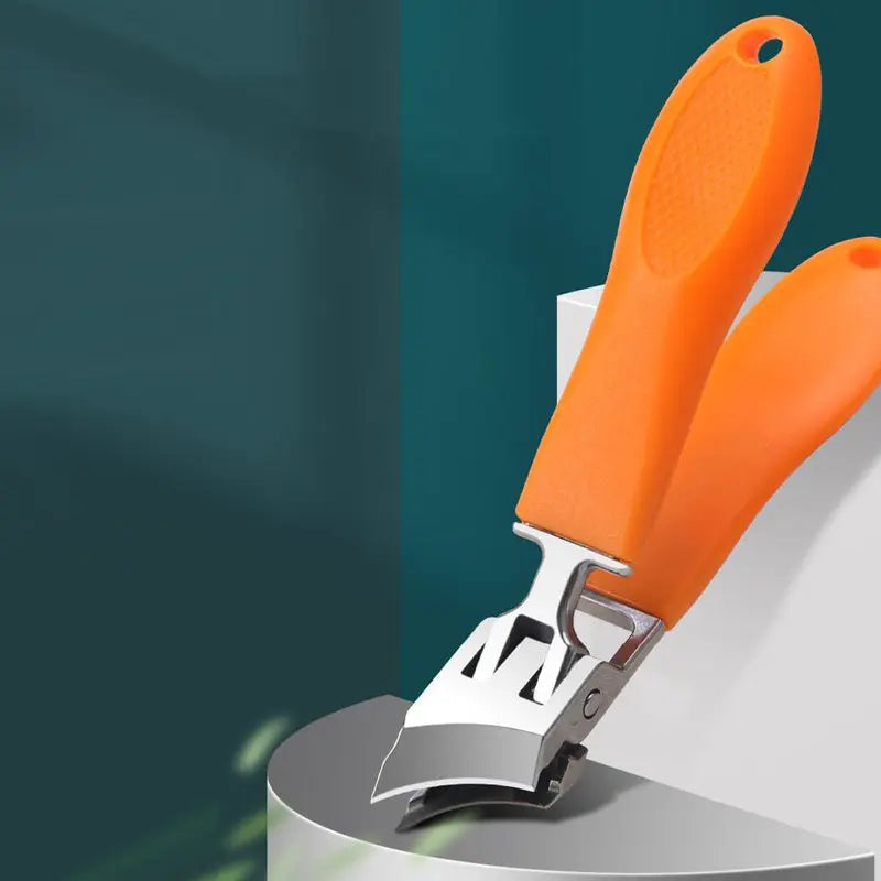 Ergonomischer Nagelknipser mit Breitem Griff & Spritzschutz – Ideal für Dicke Nägel, Müheloses Schneiden