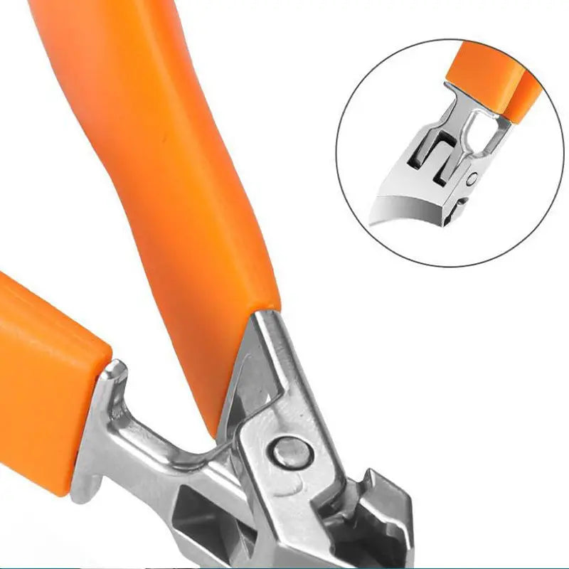 Ergonomischer Nagelknipser mit Breitem Griff & Spritzschutz – Ideal für Dicke Nägel, Müheloses Schneiden