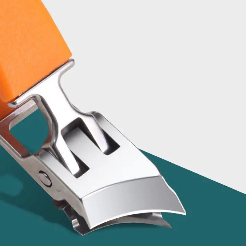 Ergonomischer Nagelknipser mit Breitem Griff & Spritzschutz – Ideal für Dicke Nägel, Müheloses Schneiden