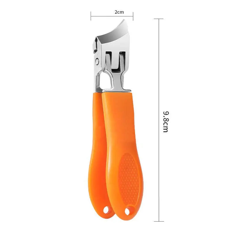 Ergonomischer Nagelknipser mit Breitem Griff & Spritzschutz – Ideal für Dicke Nägel, Müheloses Schneiden