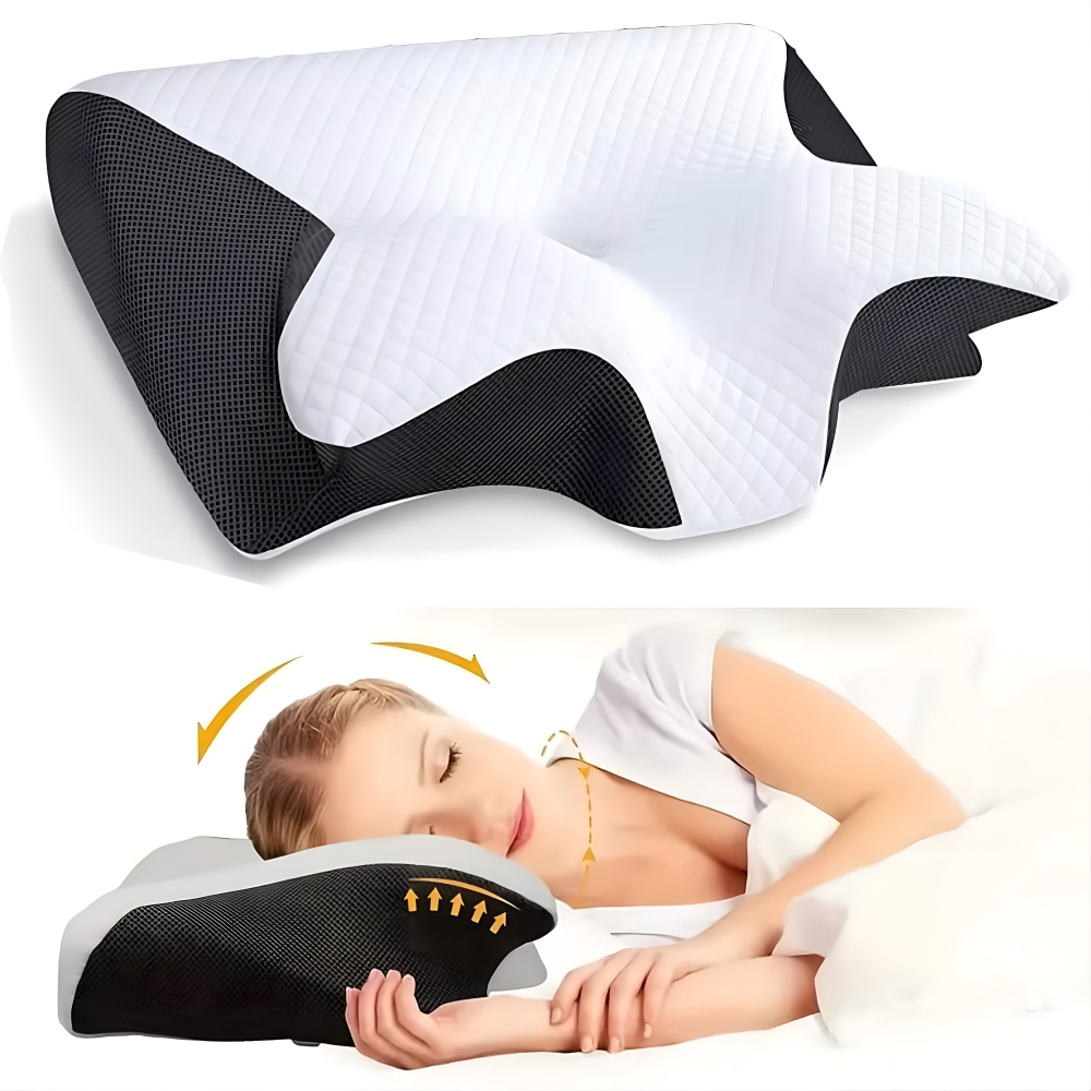 Optimized Product Title: "Nackenstützkissen für Erholsamen Schlaf – Ergonomisches Kissen gegen Nackenschmerzen, Ideal für Rücken- und Seitenschläfer" 

This title includes relevant keywords while clearly conveying the product's benefits and target audienc