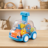 Gear Mechanism Push Go Toy Cars Kids Colorful Educational