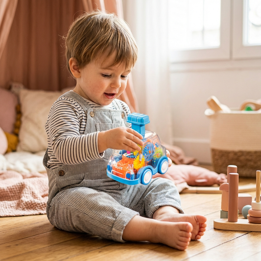 Push-Go Toy Cars – Gear-Mechanism, Colorful & Educational