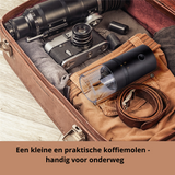 Optimized Product Title: **Elektrische Kaffeemühle für Frisch Gemahlenen Kaffee – Perfekt für Zuhause und Unterwegs** 

This title includes relevant keywords while also emphasizing the convenience and versatility of the product.