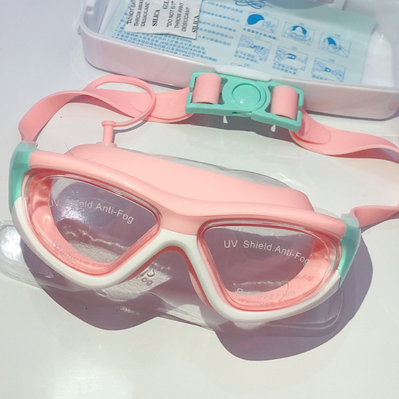 Kids' Swim Goggles – Anti-Fog Makrolon Lenses, UV Protection & Adjustable Strap
