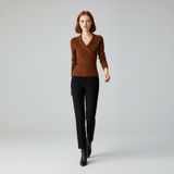 Women's Draped V-Neck Sweater