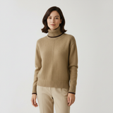 Sweater with Stand-Up Collar - Alina
