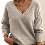 Pullover with V-neck - Angelika