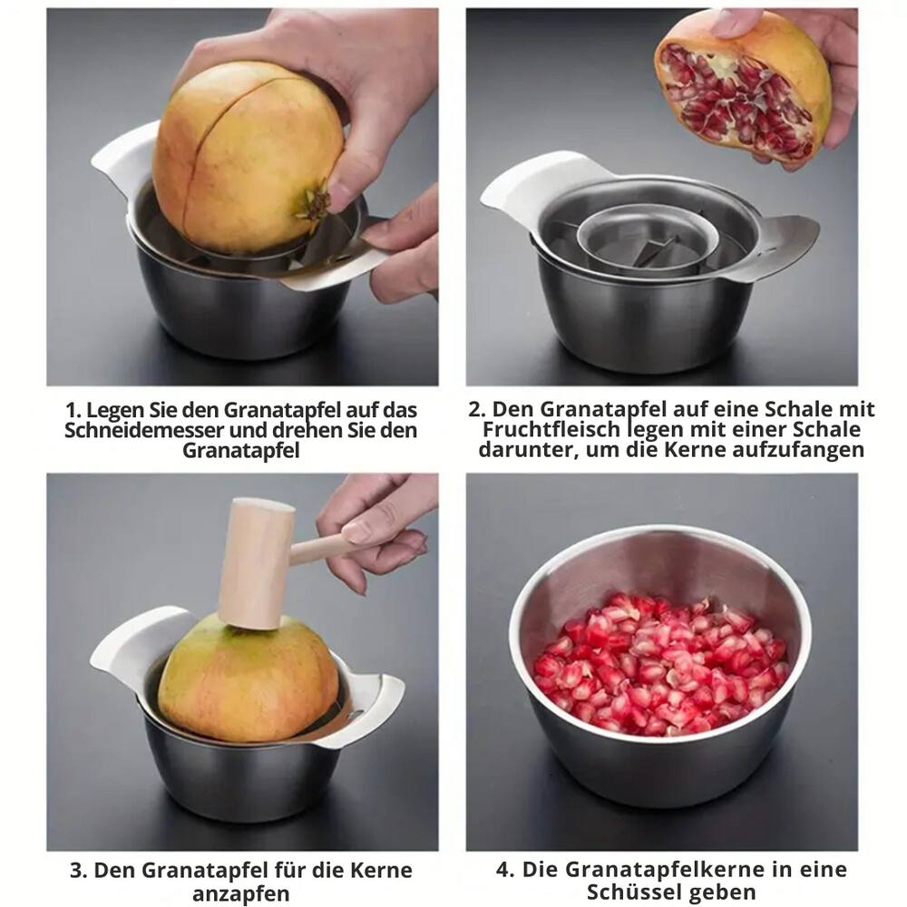 Effizienter Granatapfel-Entkerner – Schnelle & Saubere Kerne in Sekunden