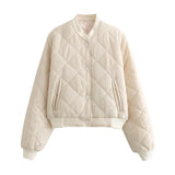 Quilted Cropped Bomber Jacket – Marcella