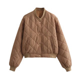 Quilted Cropped Bomber Jacket – Marcella