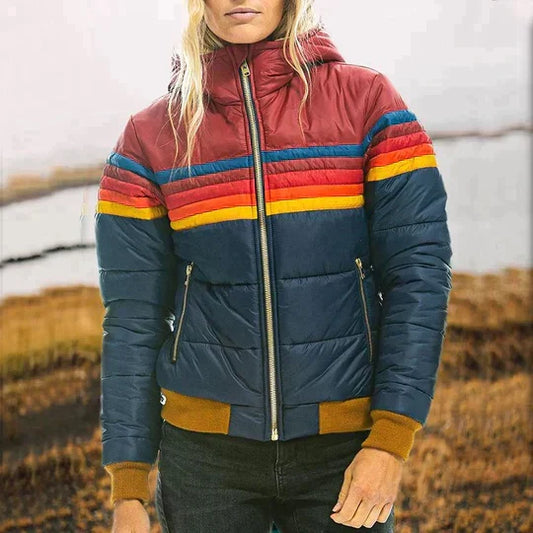 Quilted Women's Jacket with Hood - Marion