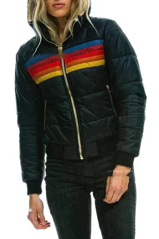 Quilted Women's Jacket with Hood - Marion - 4