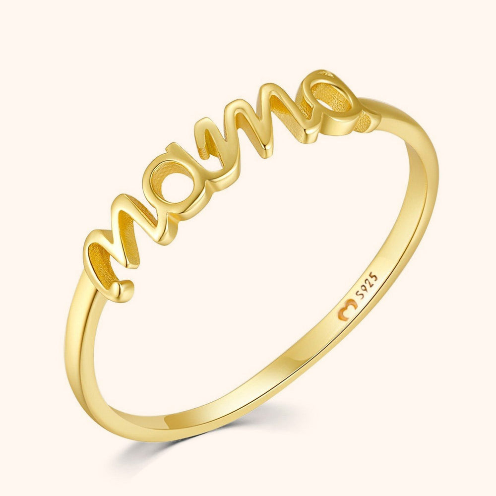 Emma stylish mom ring in gold
