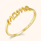 Emma stylish mom ring in gold