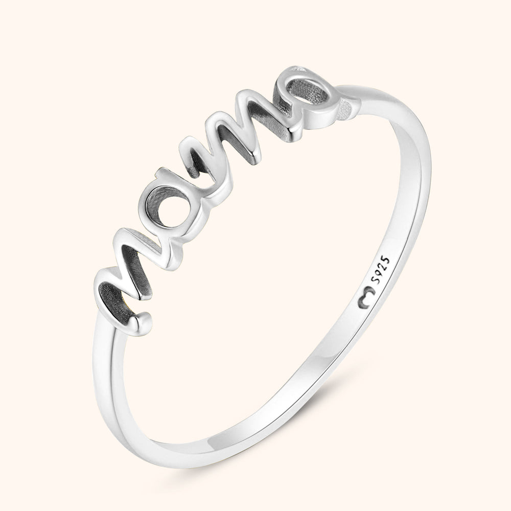 Emma stylish mom ring in silver