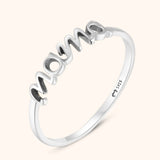 Emma stylish mom ring in silver