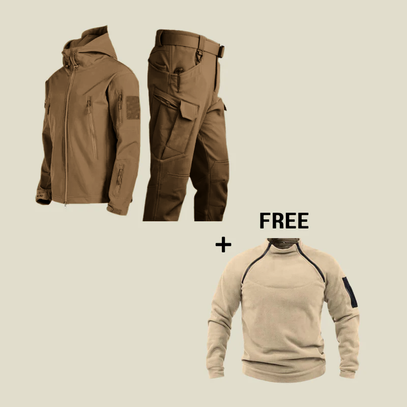 Enhanced Product Title: "Carlo Waterproof Military Suit - Durable Tactical Gear with Free Bonus Included" 

This title is optimized for clarity, includes relevant keywords, and highlights the product's features and benefits.