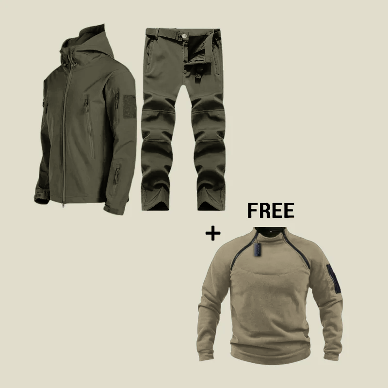 Enhanced Product Title: "Carlo Waterproof Military Suit - Durable Tactical Gear with Free Bonus Included" 

This title is optimized for clarity, includes relevant keywords, and highlights the product's features and benefits.
