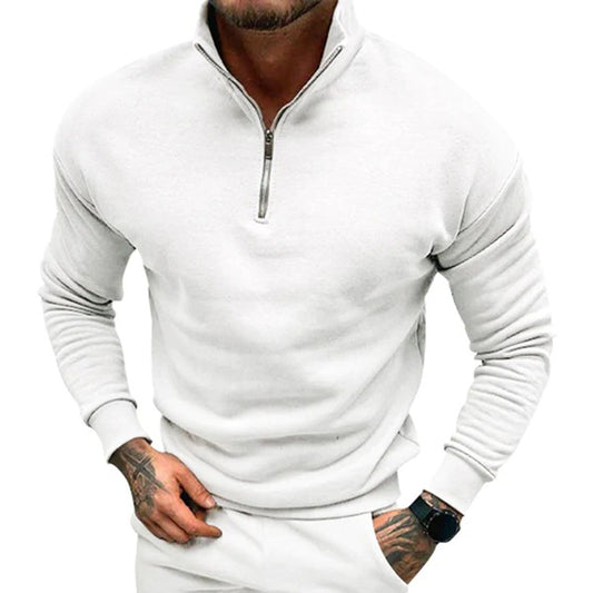 Men's Sweater with Half Zip - Matteo