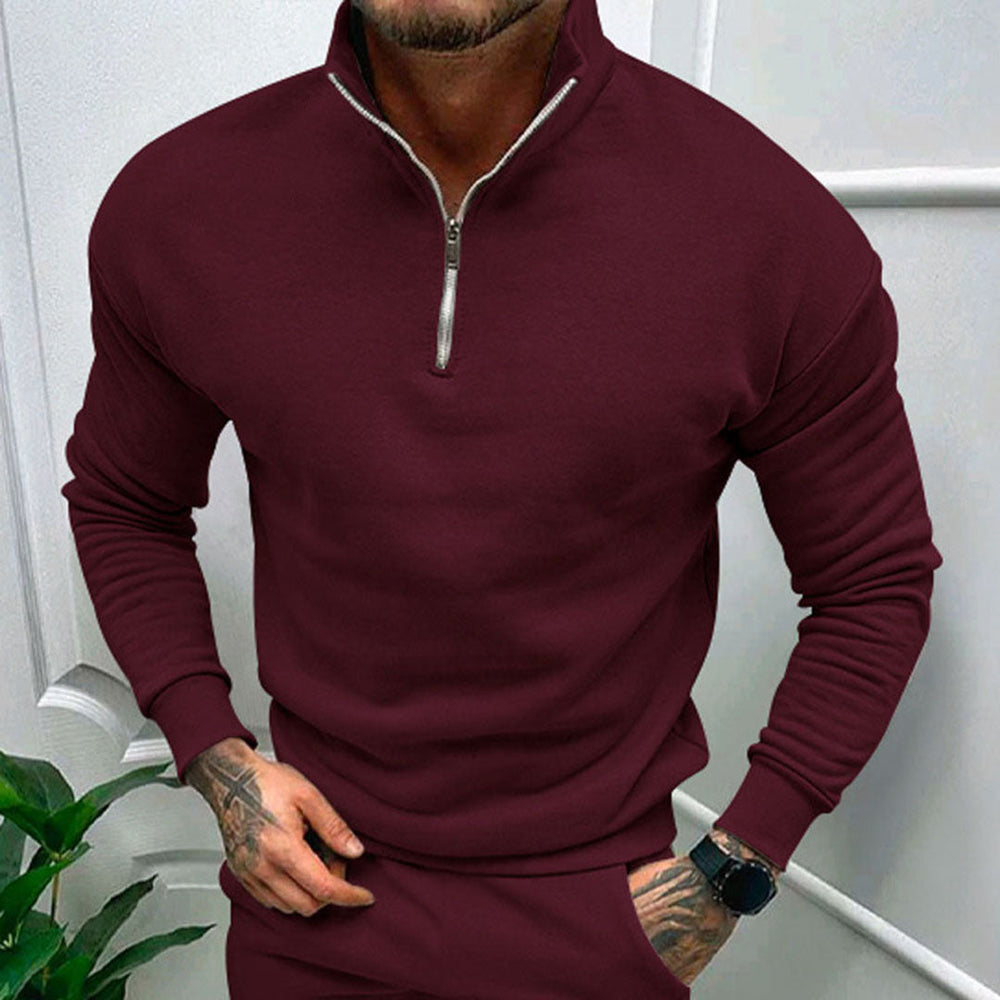 Men's Sweater with Half Zip - Matteo