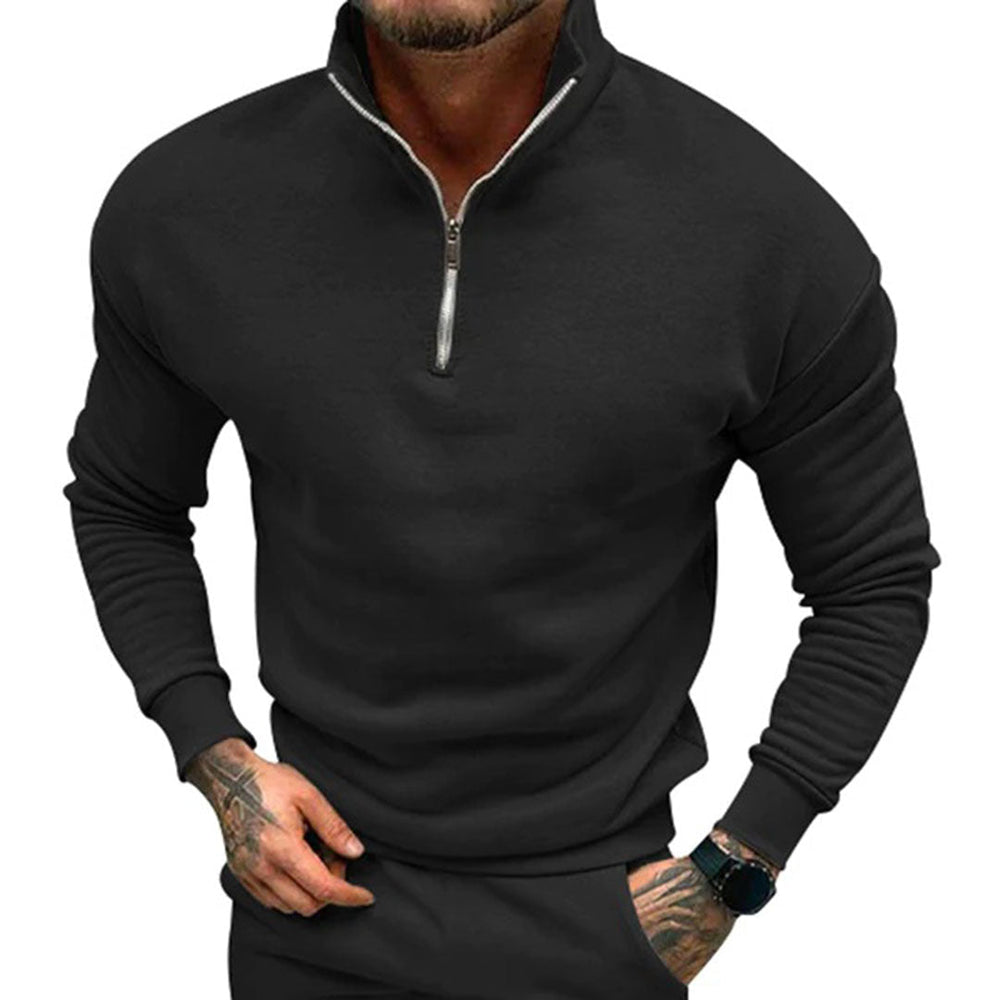 Men's Sweater with Half Zip - Matteo