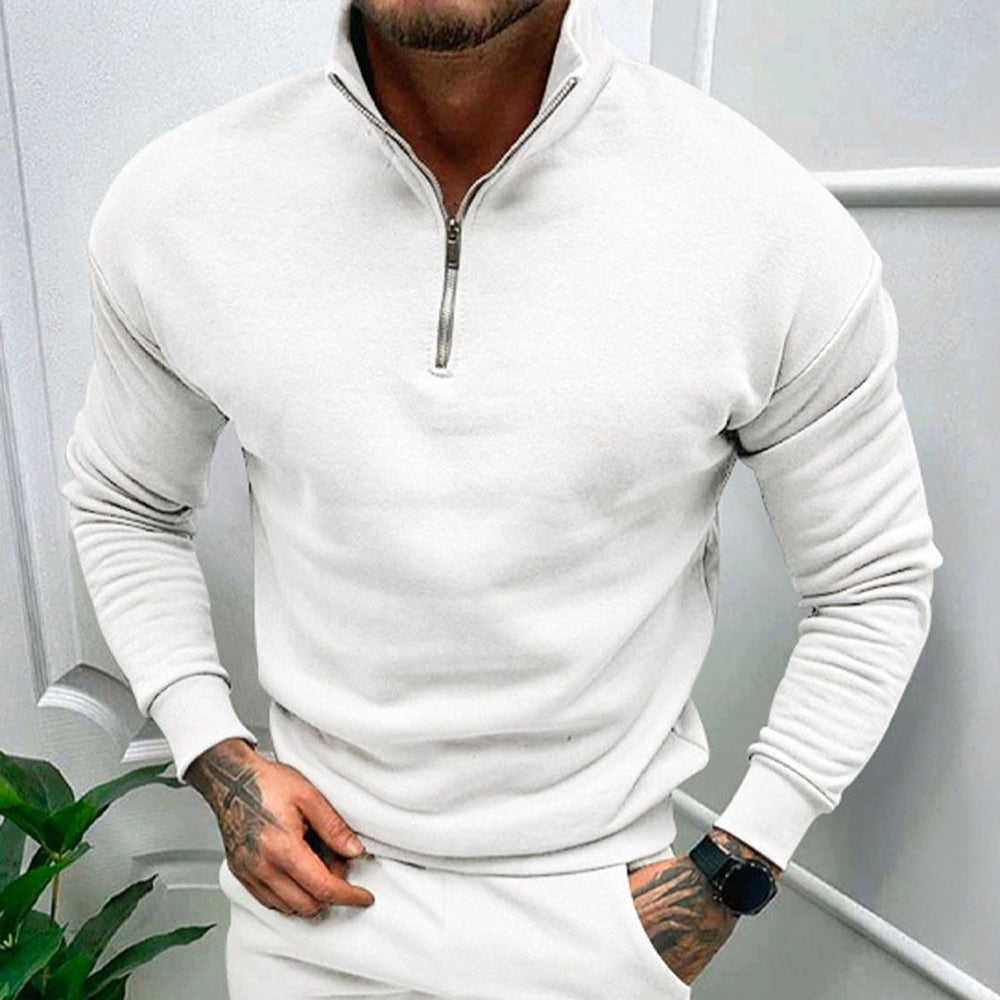 Men's Sweater with Half Zip - Matteo