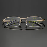 Reading Glasses Progressive Photochromic Titanium Frame Eyewear
